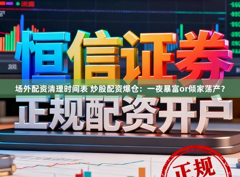 场外配资清理时间表 炒股配资爆仓：一夜暴富or倾家荡产？