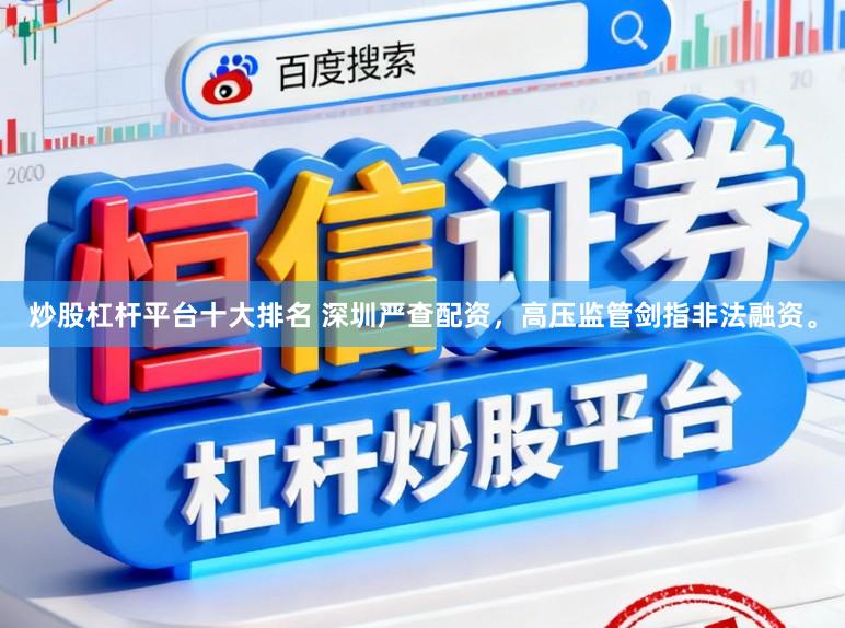 炒股杠杆平台十大排名 深圳严查配资，高压监管剑指非法融资。